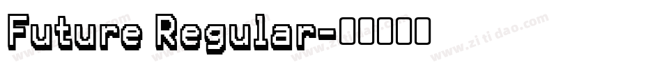 Future Regular字体转换